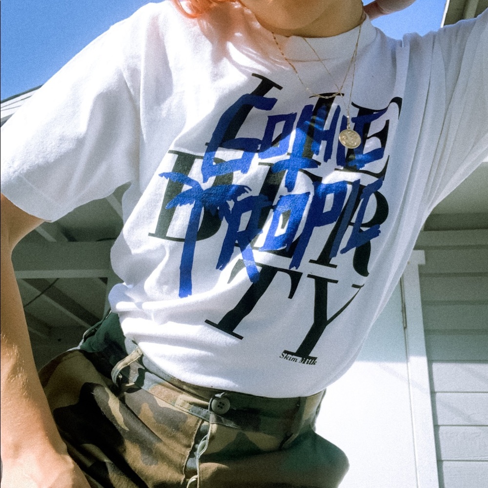 Skim Milk x Gothic Tropic collab unisex tee